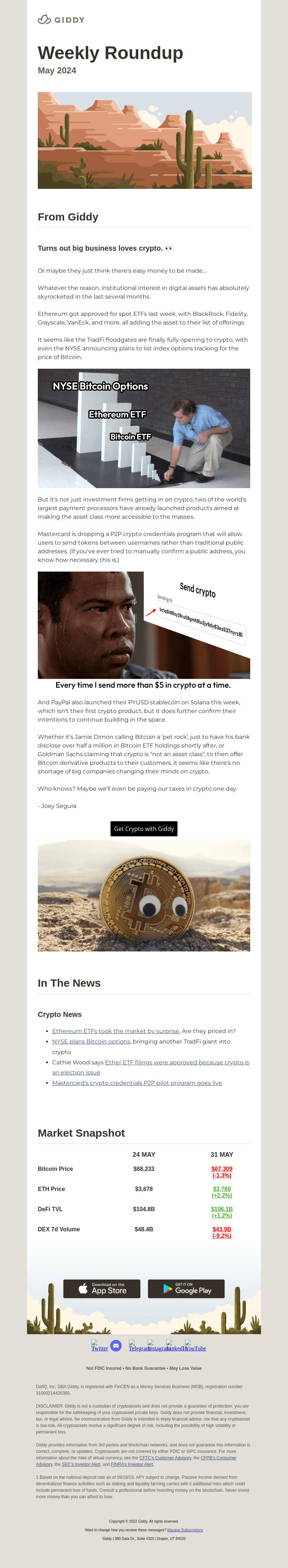 NYSE, Mastercard & More Go Crypto