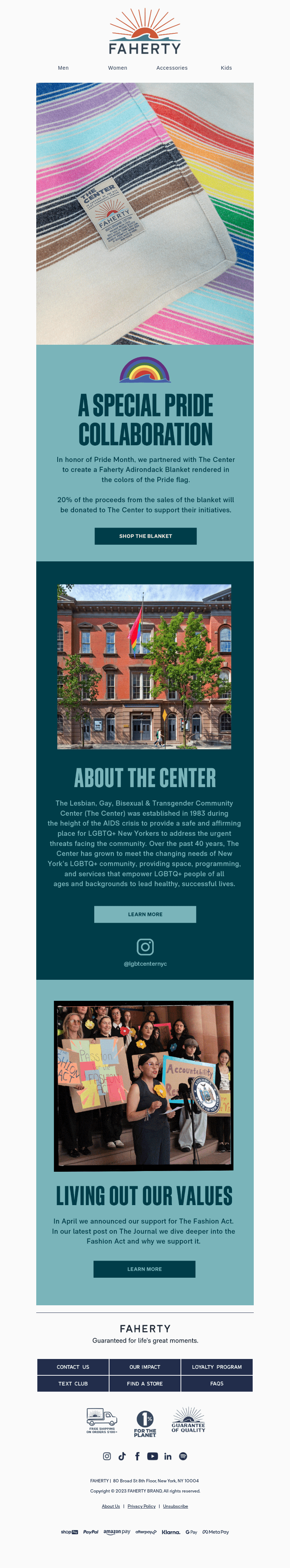 Faherty Brand email from Sat, Jun 1, 2024