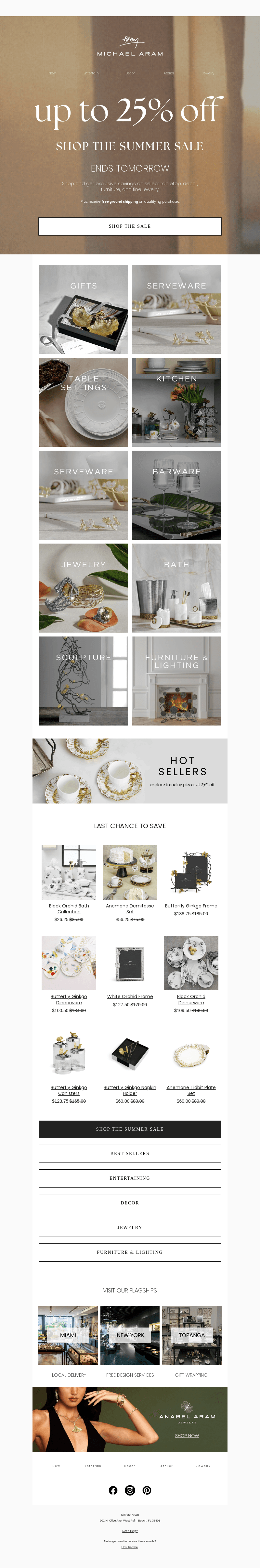 ENDS TOMORROW: Save up to 25%