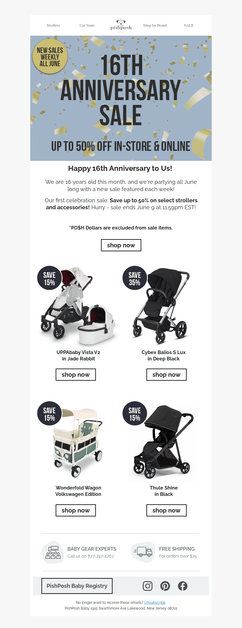 PishPoshBaby email from Sun, Jun 2, 2024