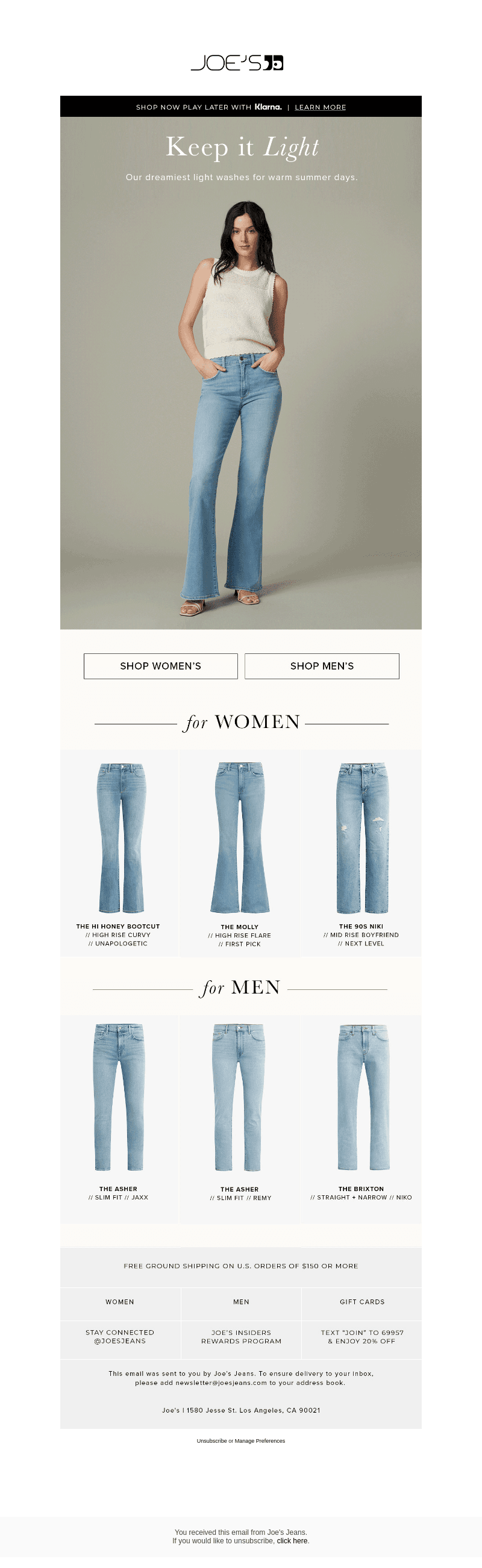 Summer Essential: Light Wash Denim