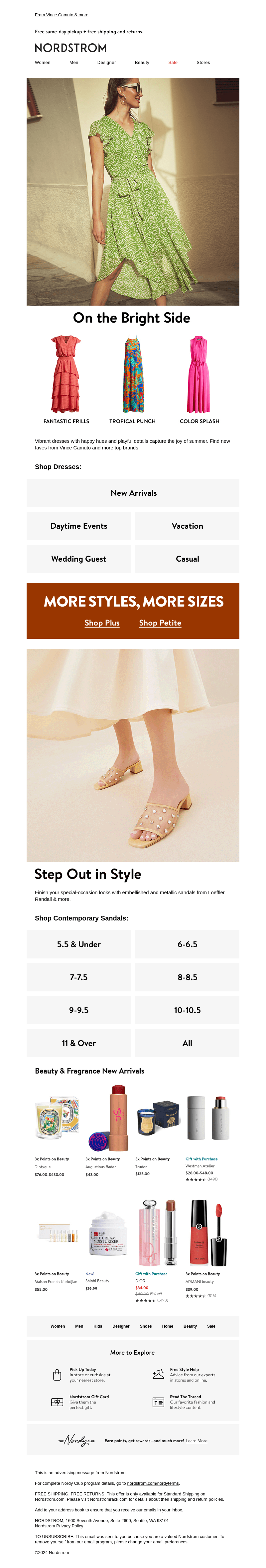 Nordstrom email from Mon, Jun 3, 2024