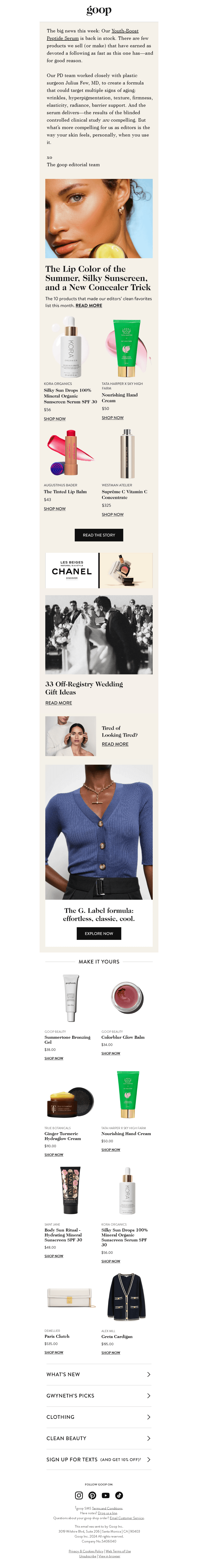 the Tuesday newsletter