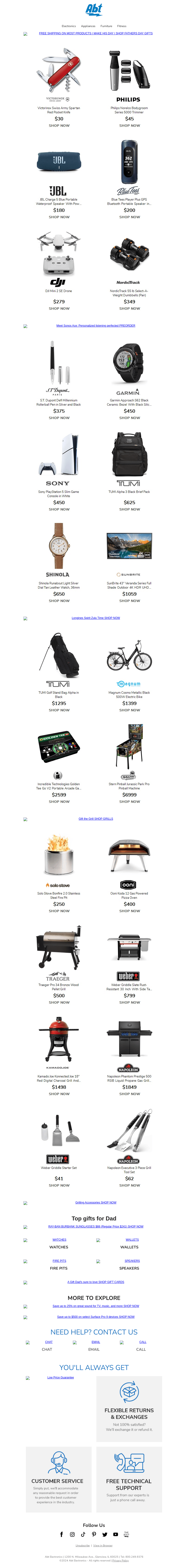 Abt Electronics email from Tue, Jun 4, 2024