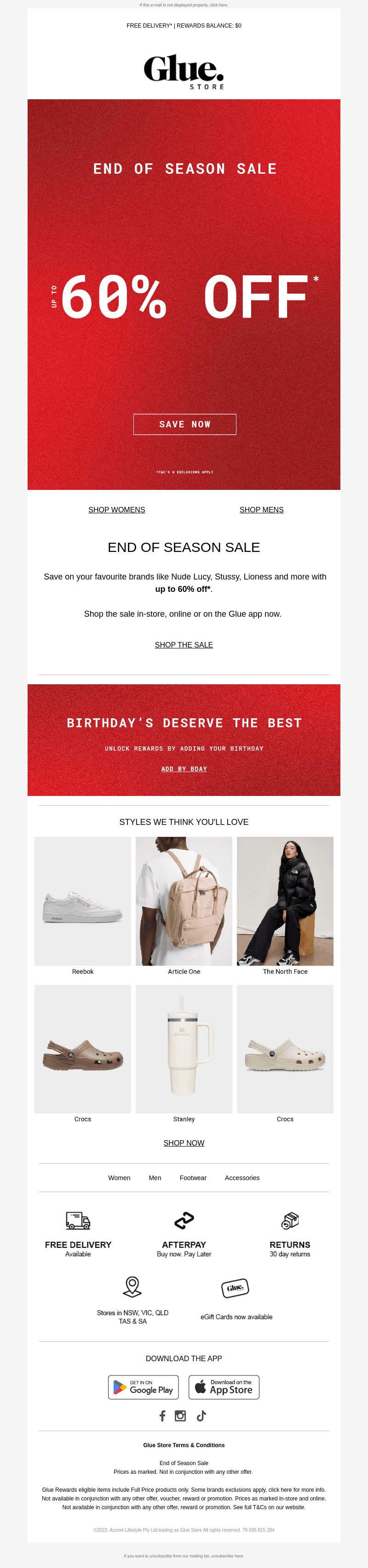 Up To 60% Off*