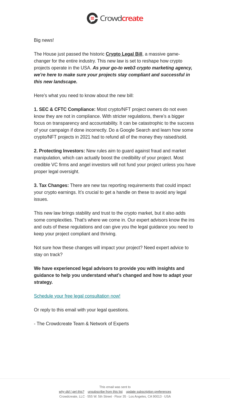 Is your Crypto Project Legally Compliant?