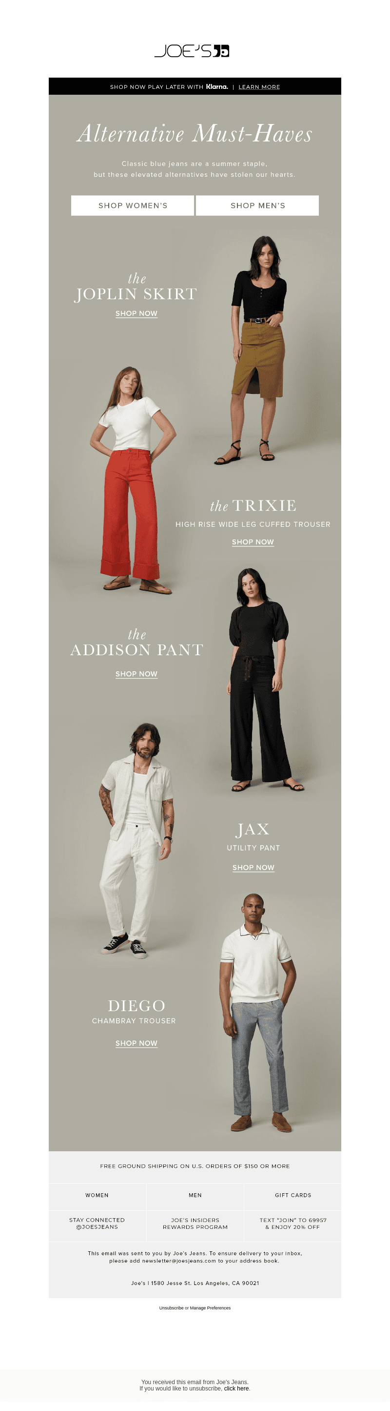 Beyond Blue Jeans