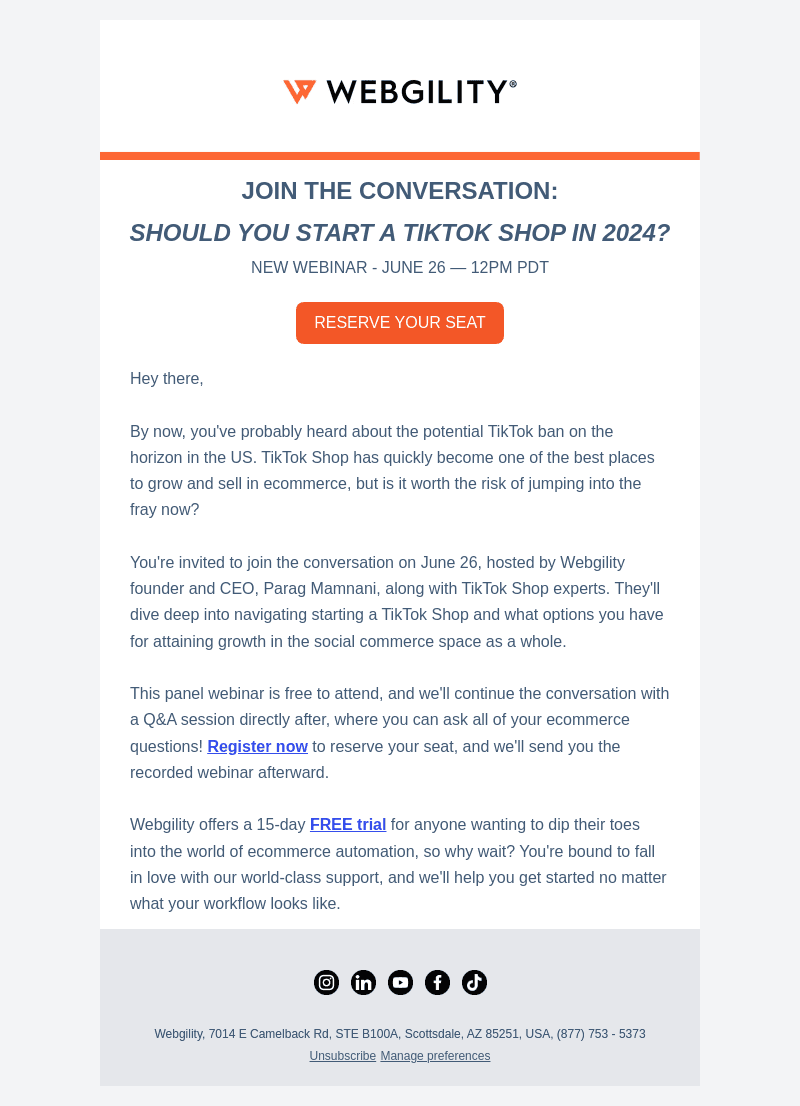 Webgility email from Thu, Jun 6, 2024