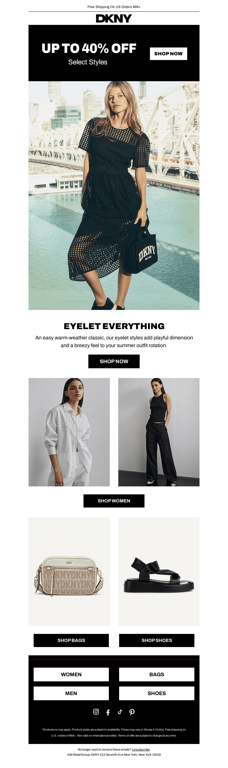 Summer Savings: Up To 40% Off Select Styles
