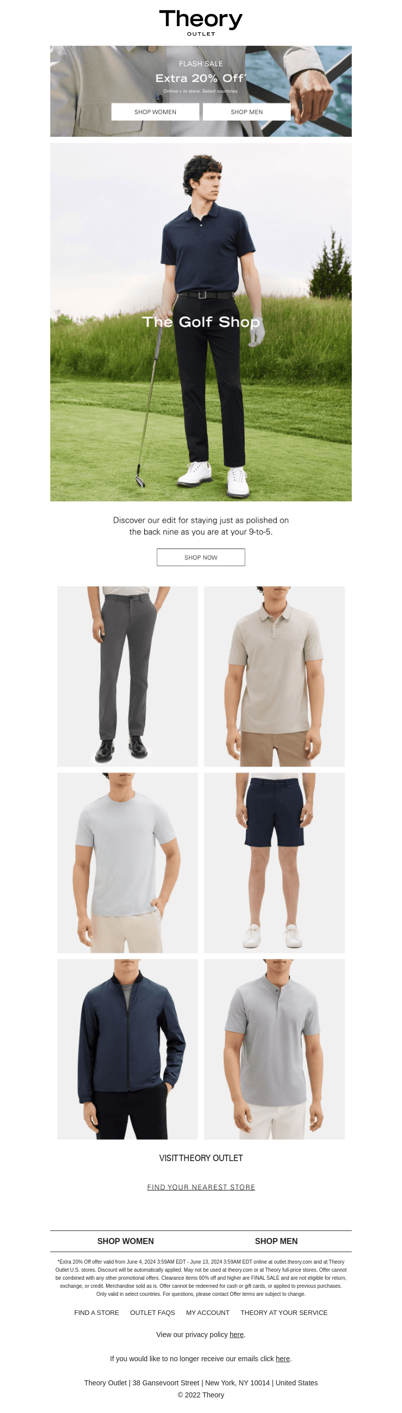 Extra 20% Off Our Golf Shop