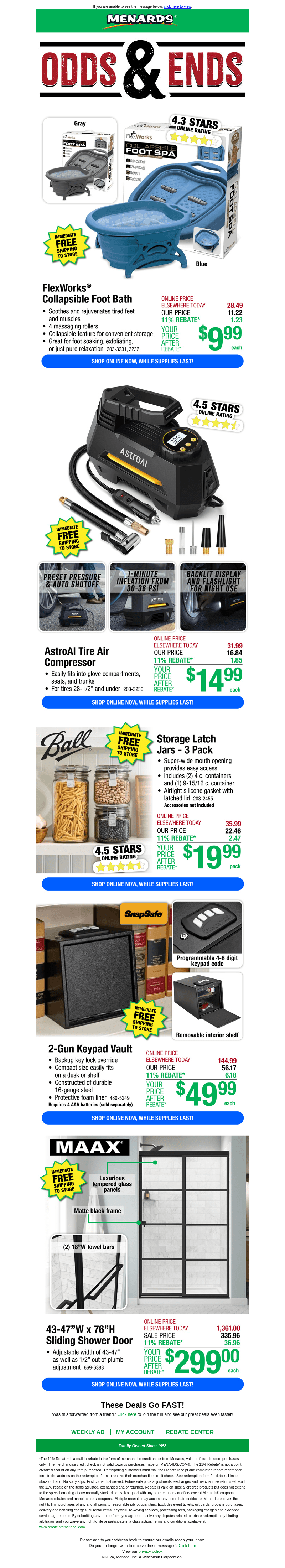 Odds & Ends and MORE HOT DEALS!