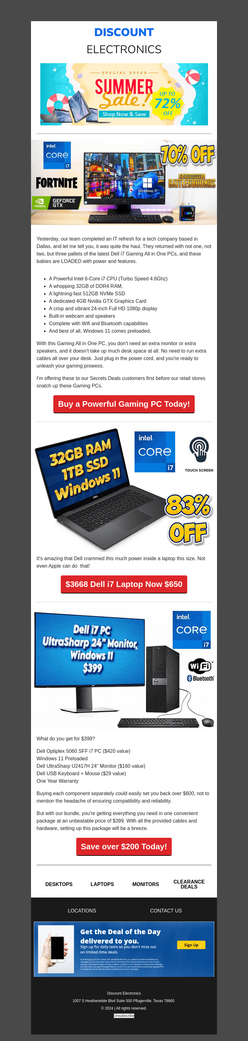 Powerful Gaming PC i7 32GB Nvidia GTX Win 11