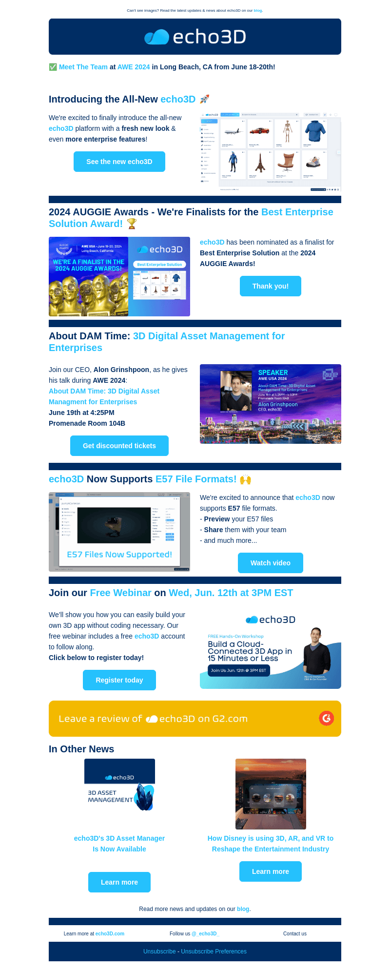 echo3D email from Fri, Jun 7, 2024
