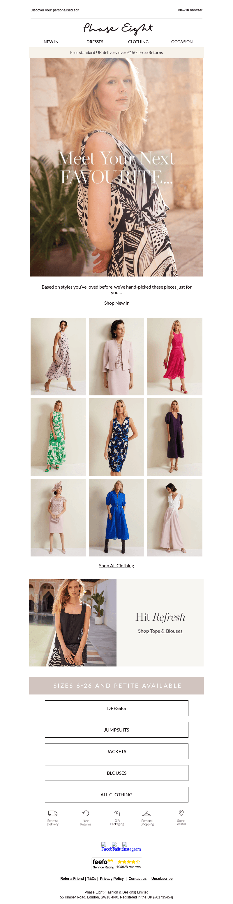 Natalie, handpicked styles just for you