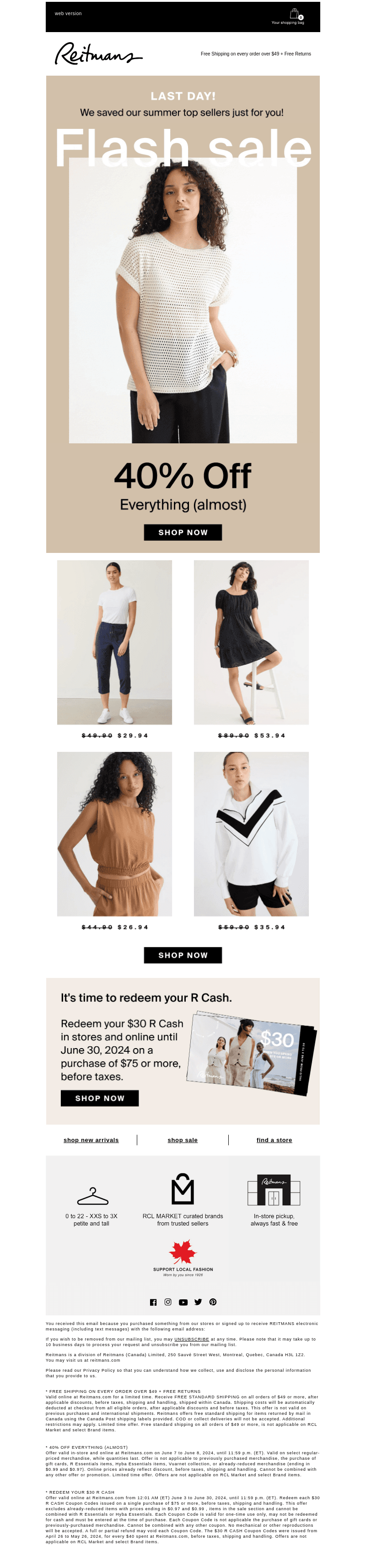 FLASH SALE ⚡  40% off everything (almost) continues!