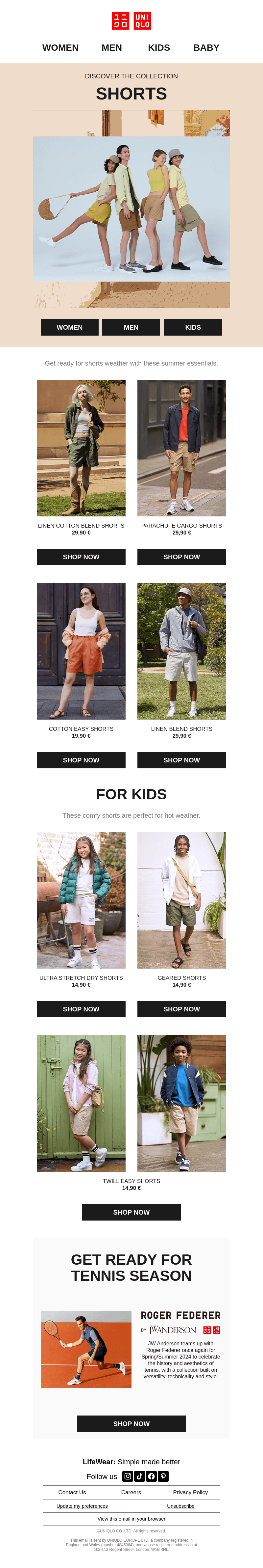Get ready for shorts weather
