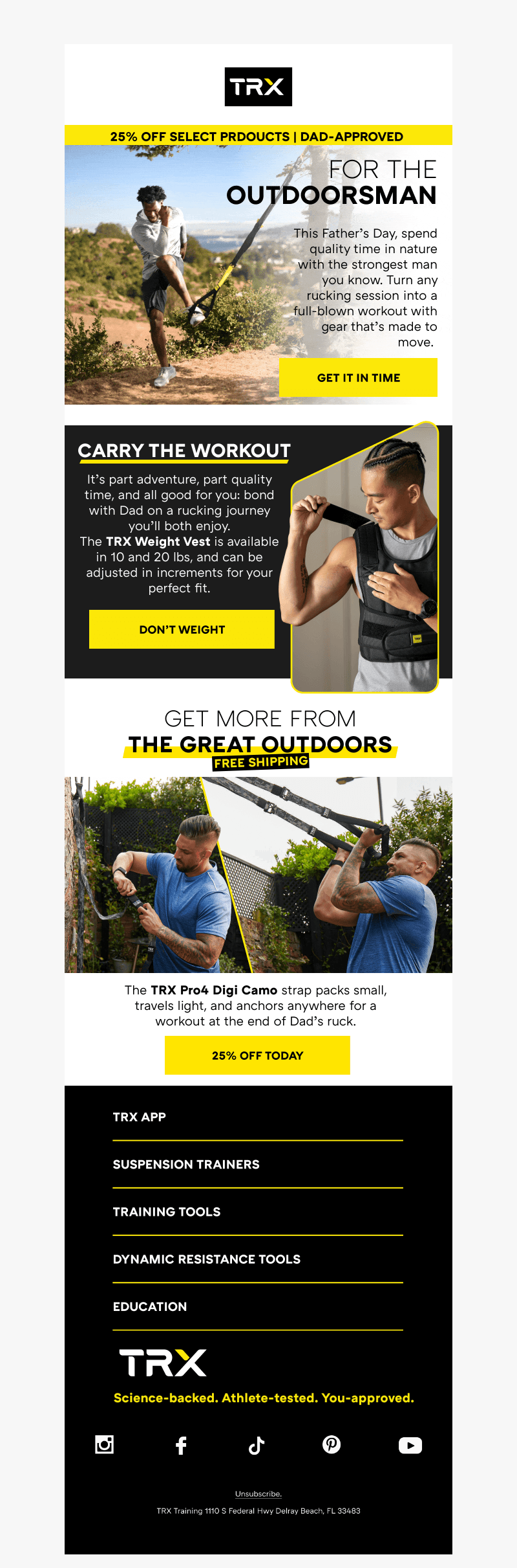 Father's Day Plans + 25% Off