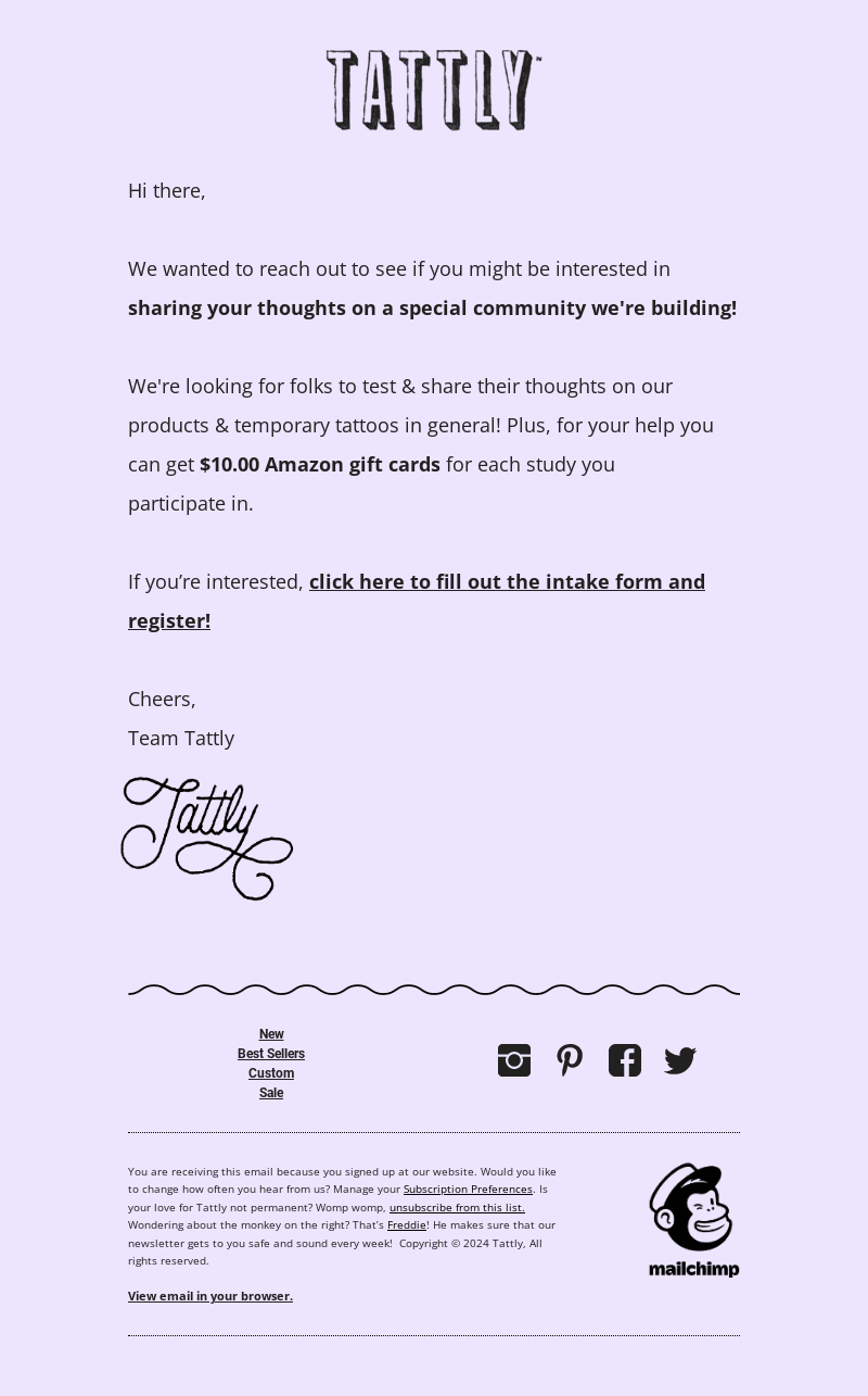 Tattly email from Mon, Jun 10, 2024