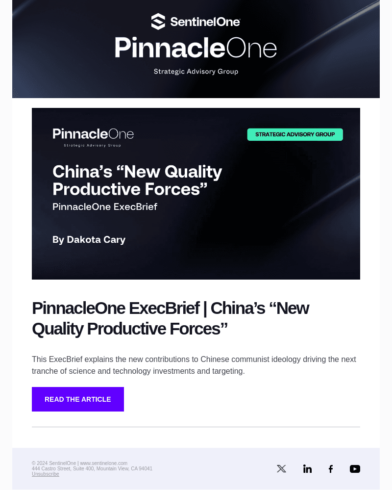 PinnacleOne ExecBrief