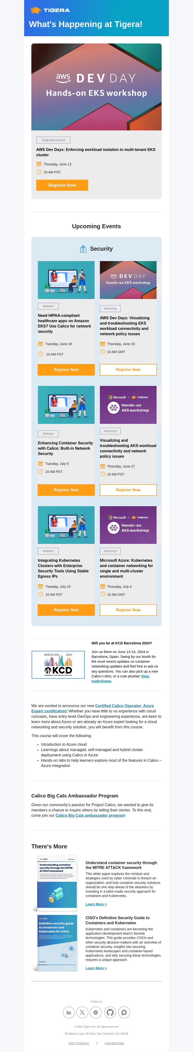 Tigera virtual events: Enforcing workload isolation in multi-tenant EKS cluster