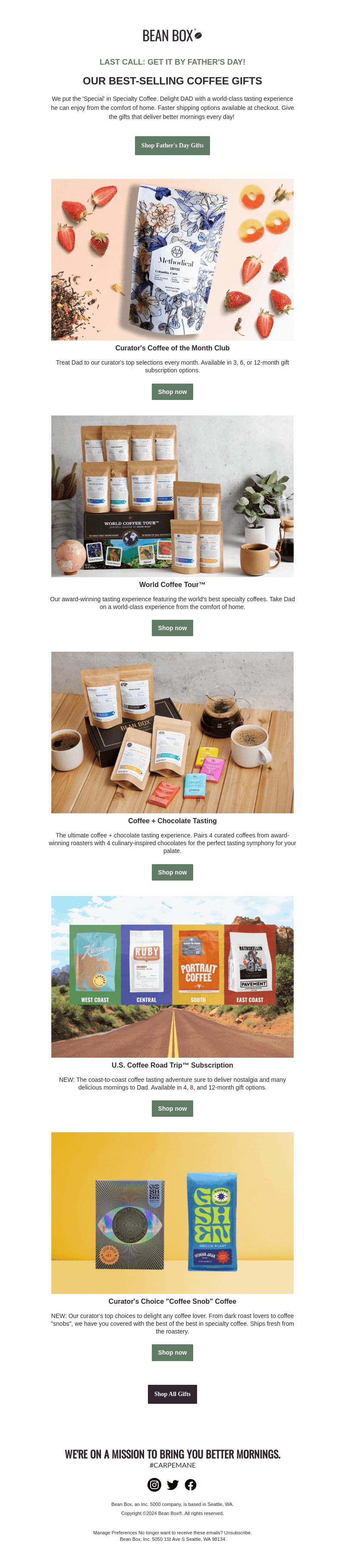 1 DAY LEFT for Father's Day orders ☕ 🎁