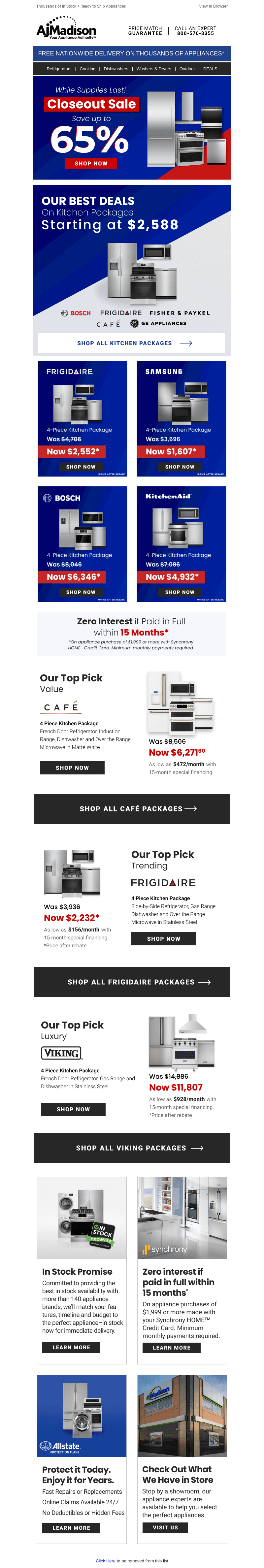 Our BEST Deals on Kitchen Packages Inside ➡️