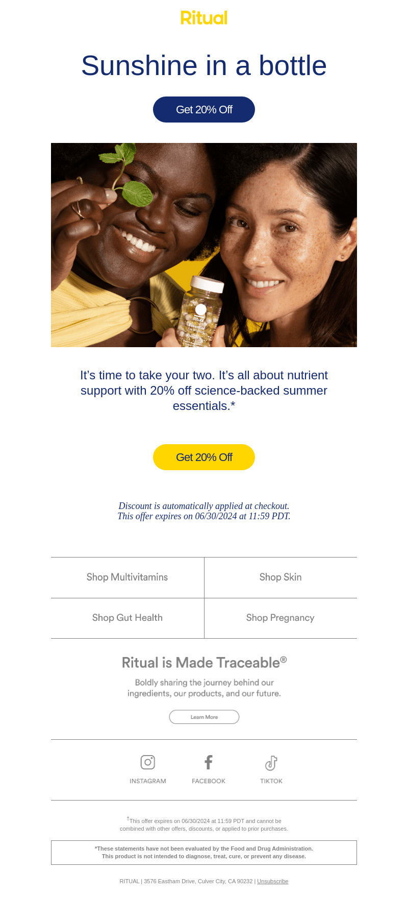 Forecast says 20% off and sun