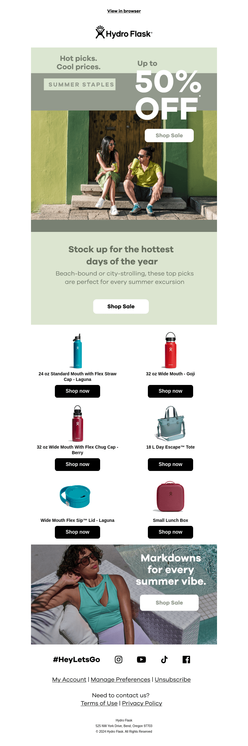 Up to 50% off summer staples