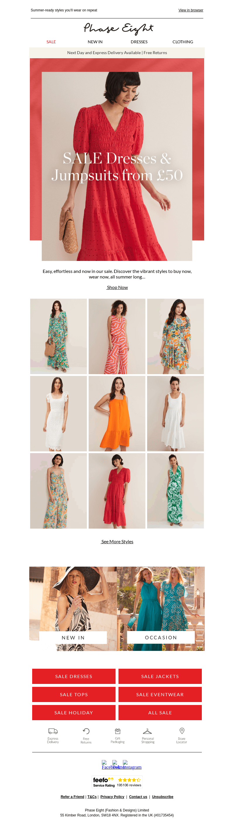 SALE dresses from £50