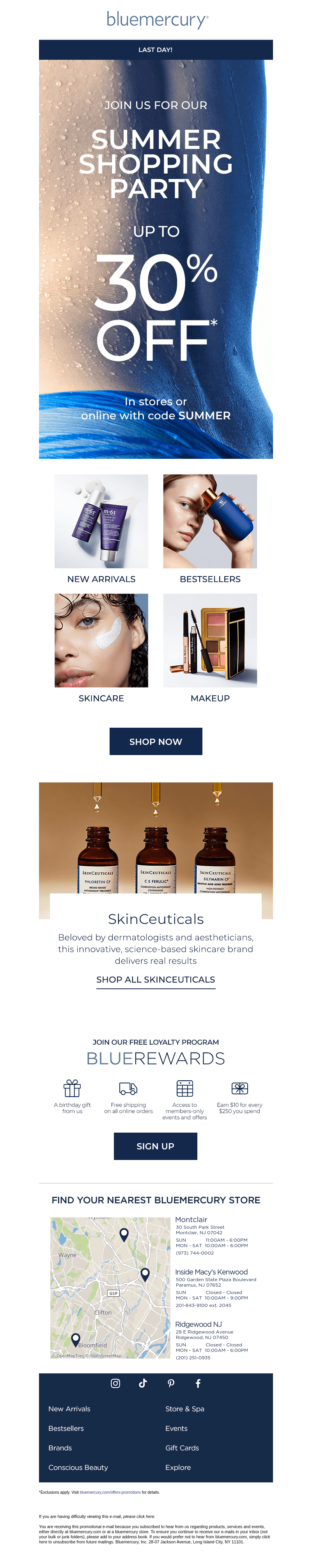 ENDS TODAY: Summer Shopping Party