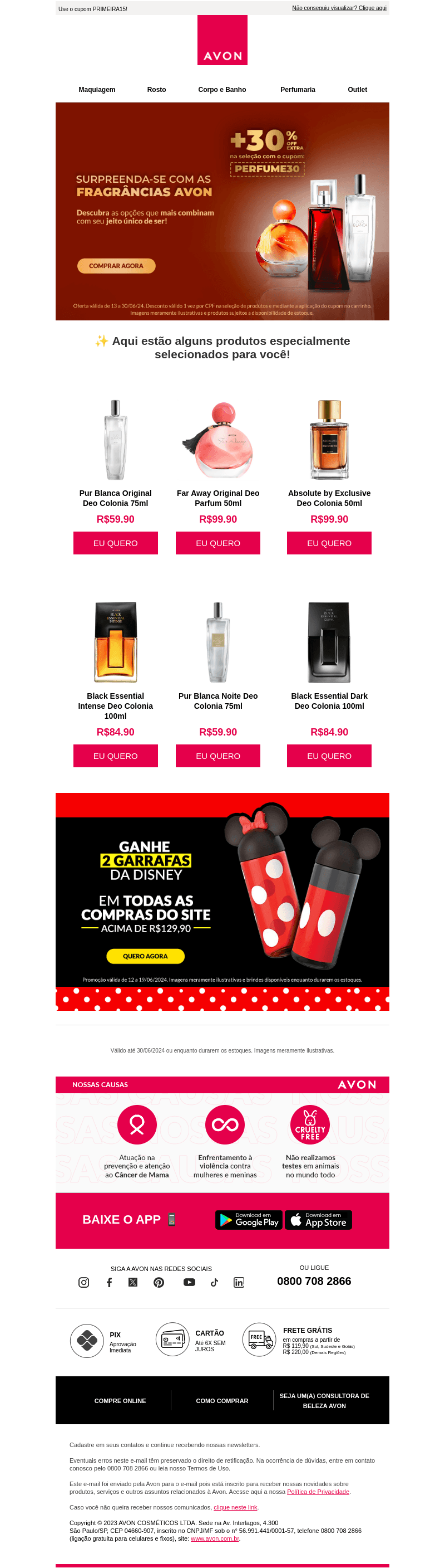 Cheirinho de promo Avon!