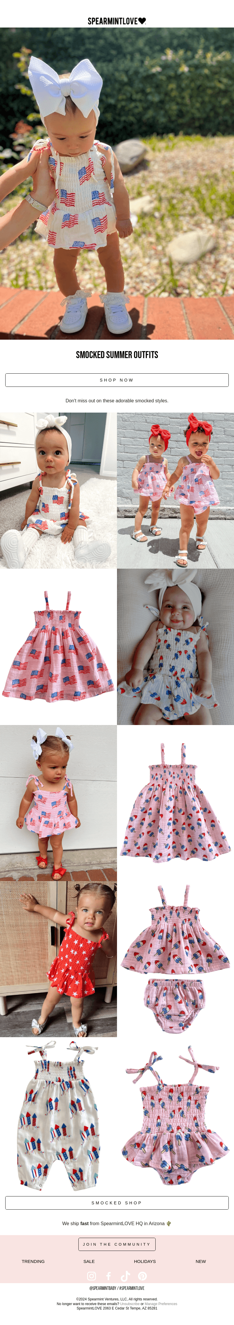 Smocked Summer Outfits