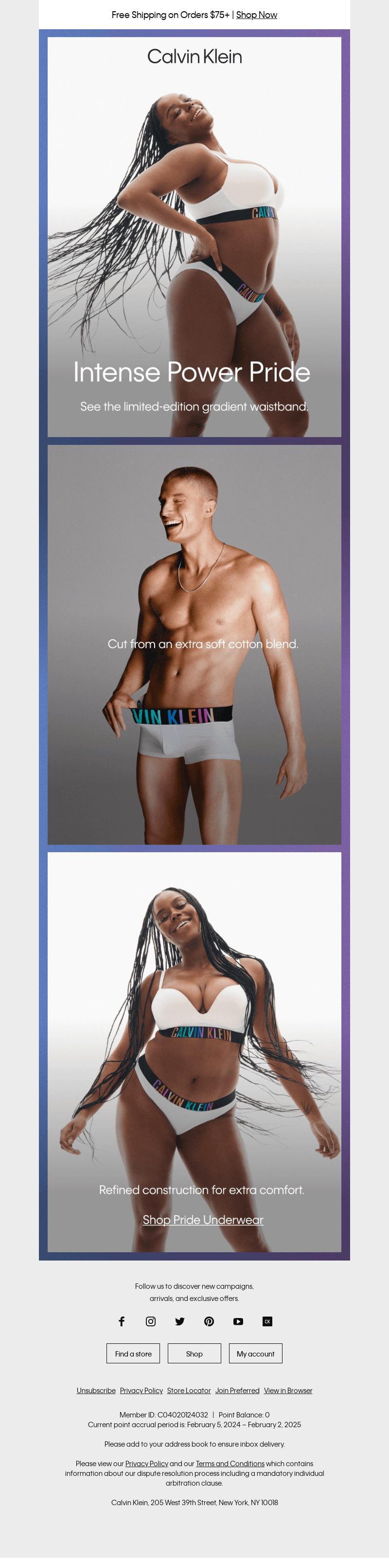 Calvin Klein email from Sun, Jun 23, 2024
