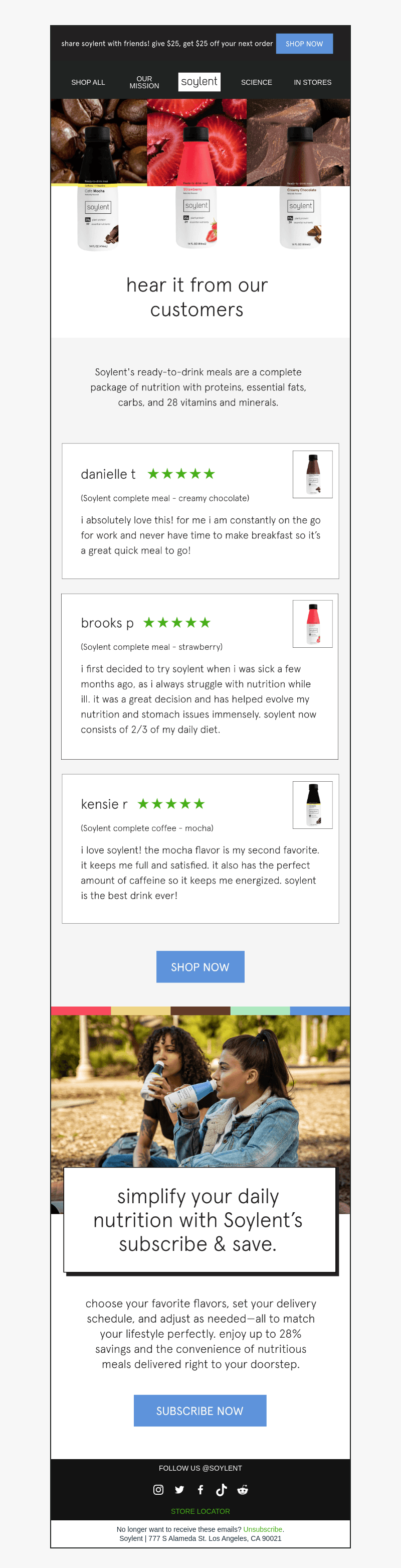 Soylent email from Mon, Jun 24, 2024
