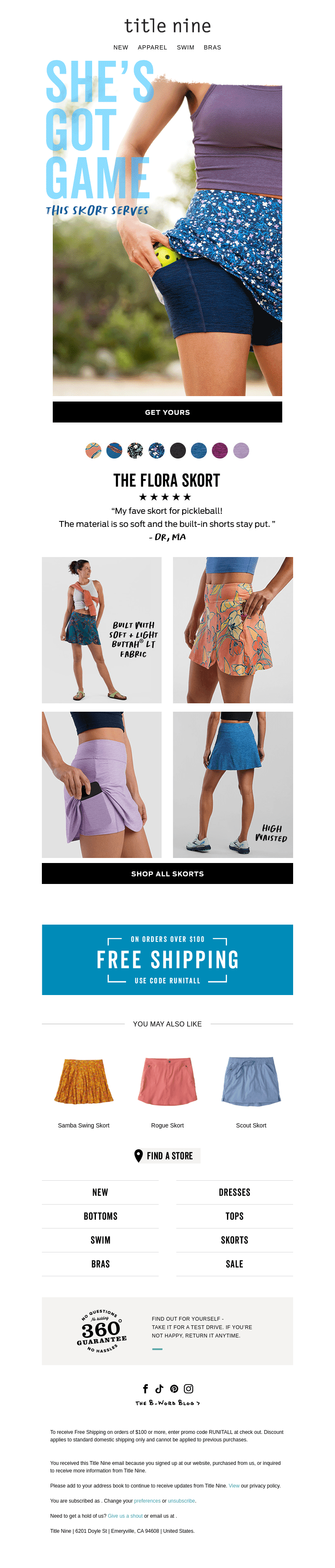 This skort serves