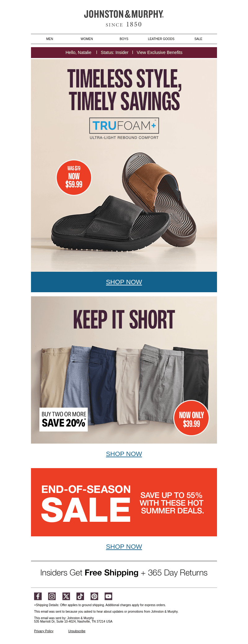 Timeless Style, Timely Savings