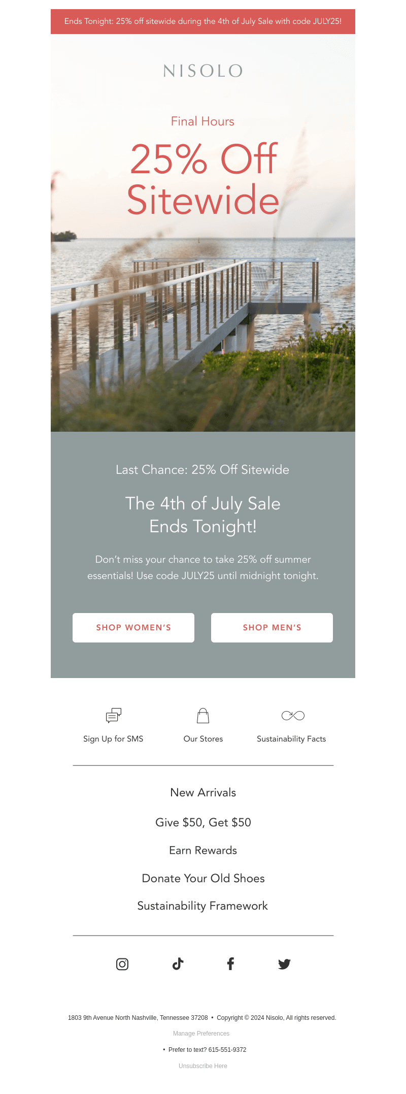 FINAL HOURS: 25% OFF SITEWIDE