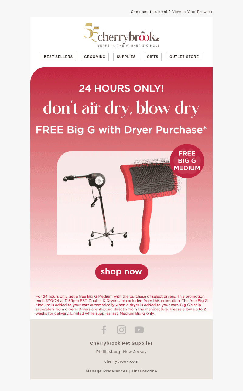 Ends at Midnight: Get A Free Big G 🍒