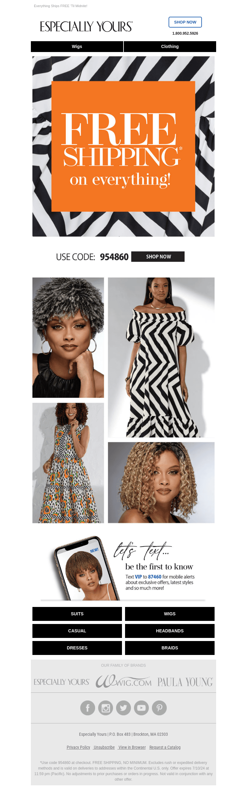 100% FREE Shipping Sitewide – Today Only!