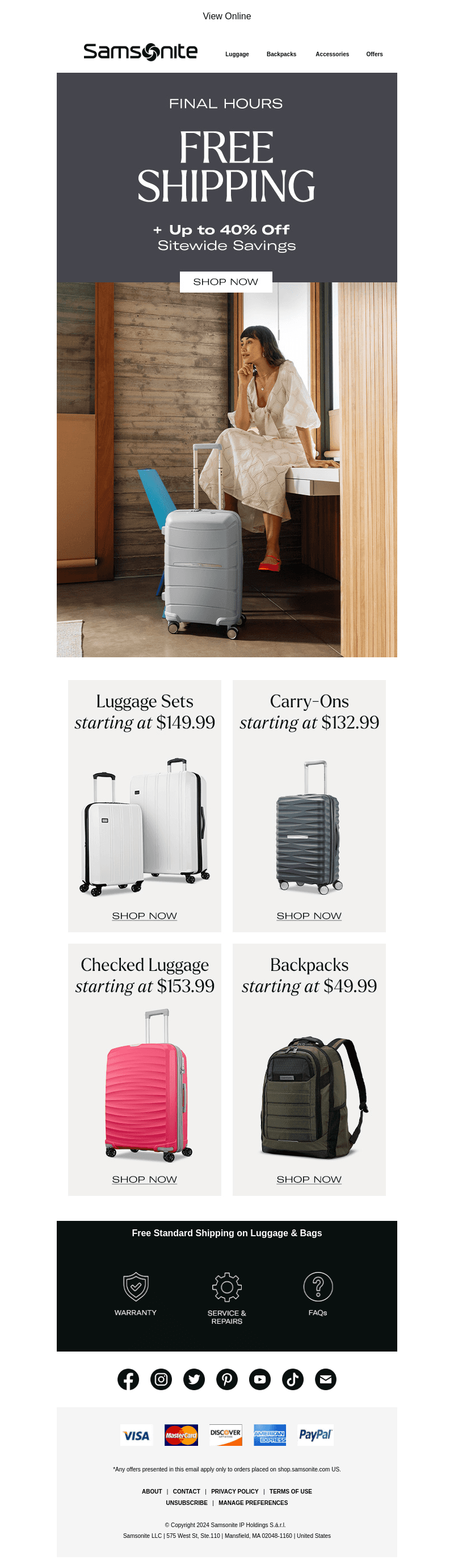Final Hours: Free Shipping + Sitewide Savings