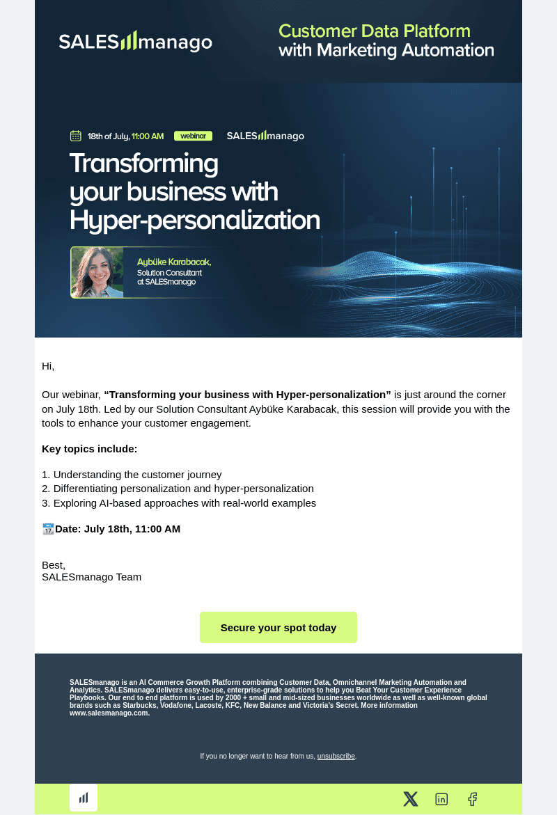 [WEBINAR INVITATION] Elevate Your Customer Engagement with Hyper-Personalization 📈
