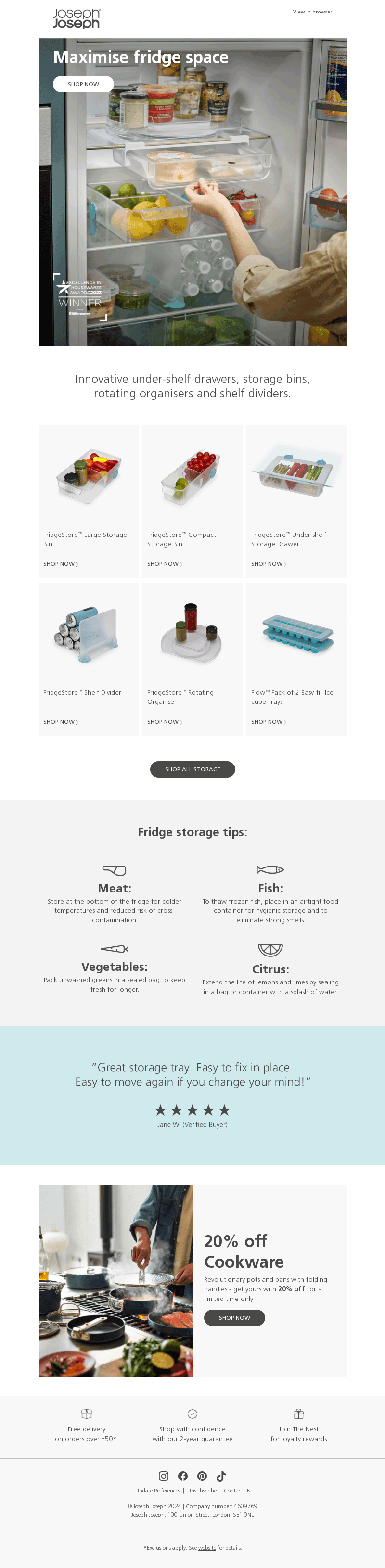 Organise your fridge