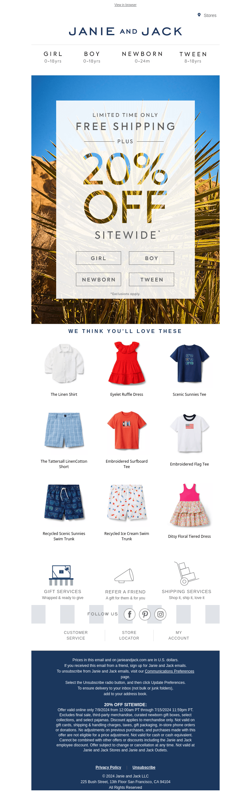 Here's 20% off everything (just because)
