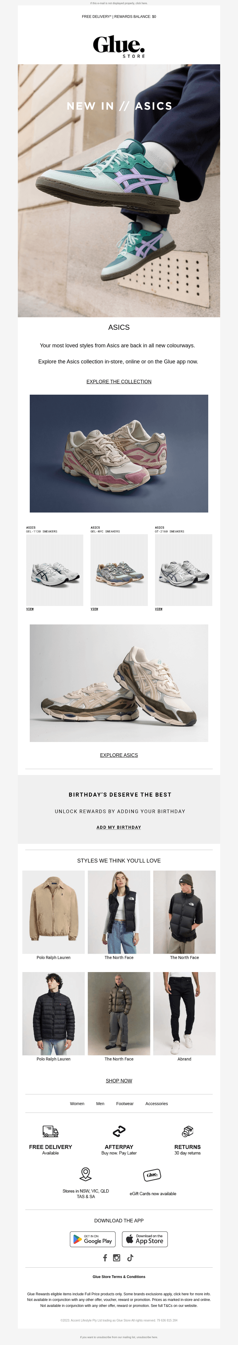 New In: Asics