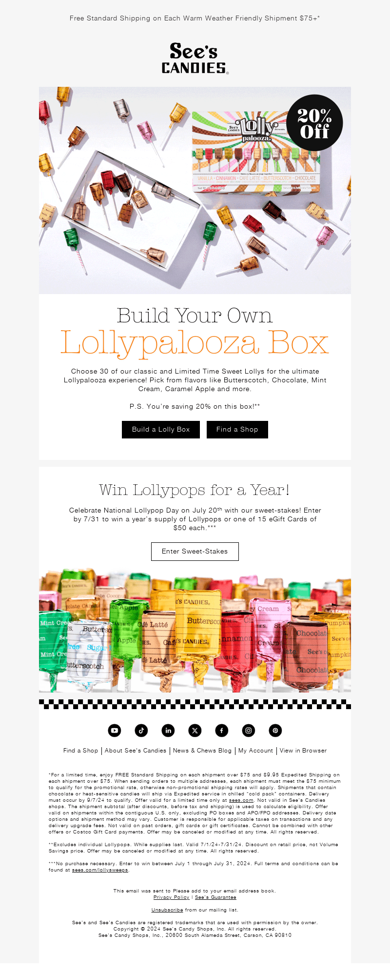 Customized Lollypop Mix: 20% Off 🍭