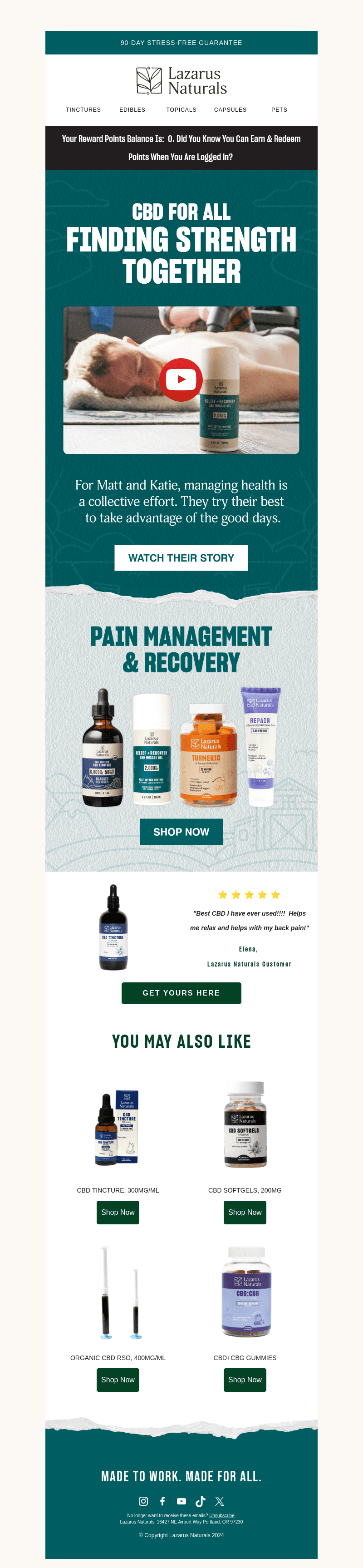 Lazarus Naturals email from Mon, Jul 15, 2024