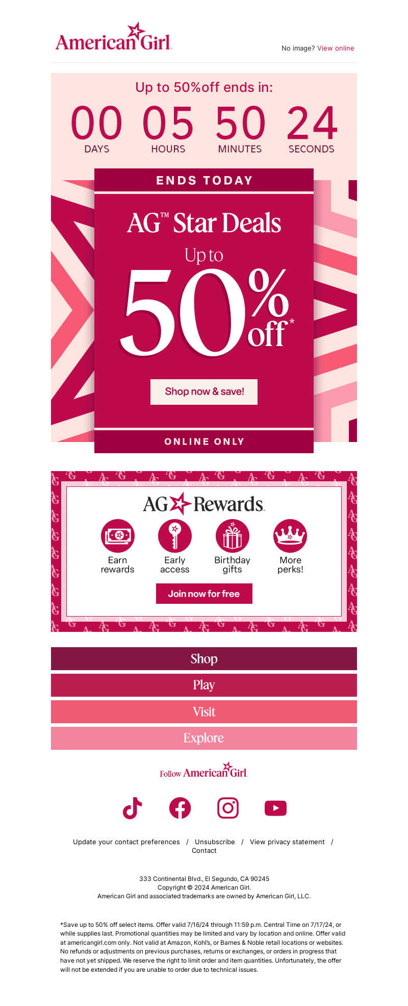 HOURS LEFT: Up to 50% off 🌟