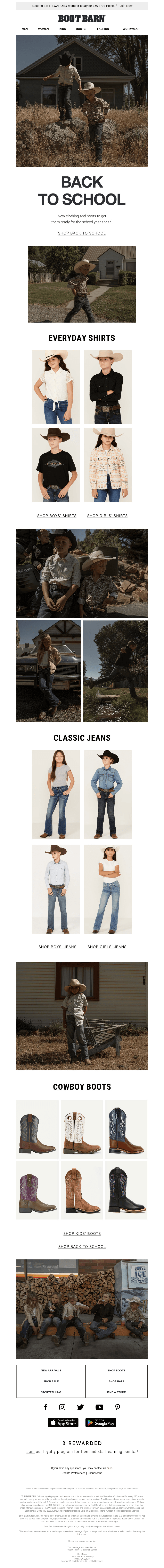 Boot Barn email from Fri, Jul 19, 2024