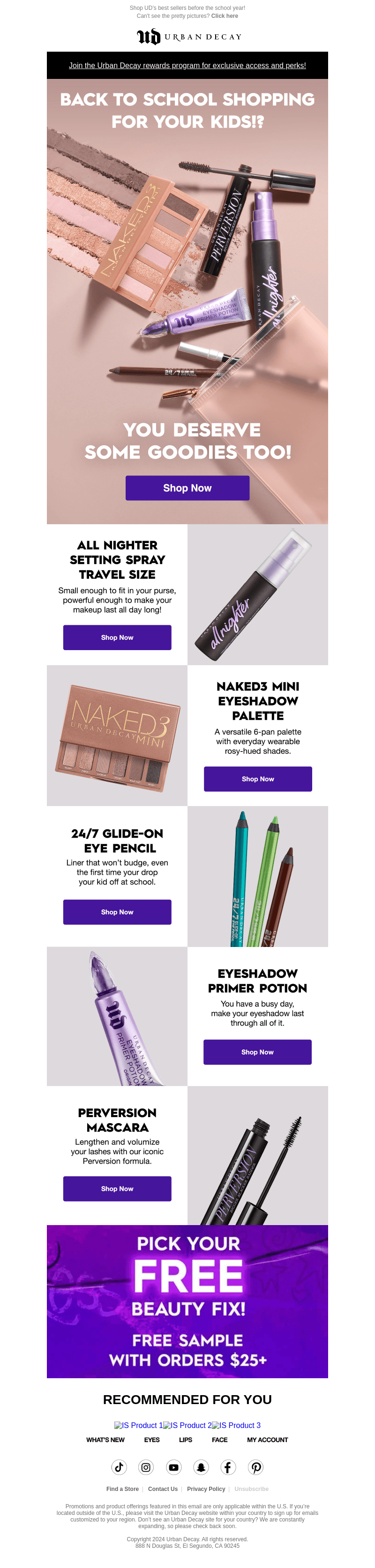 Urban Decay email from Fri, Jul 19, 2024