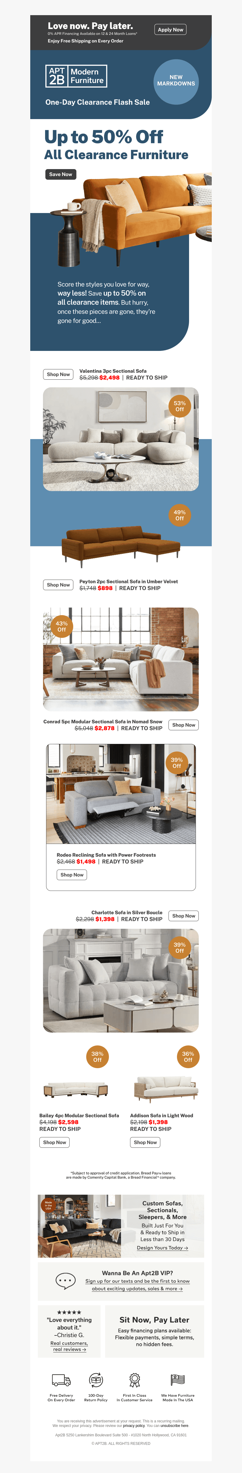 ONE-DAY-ONLY | Up to 50% Off Clearance
